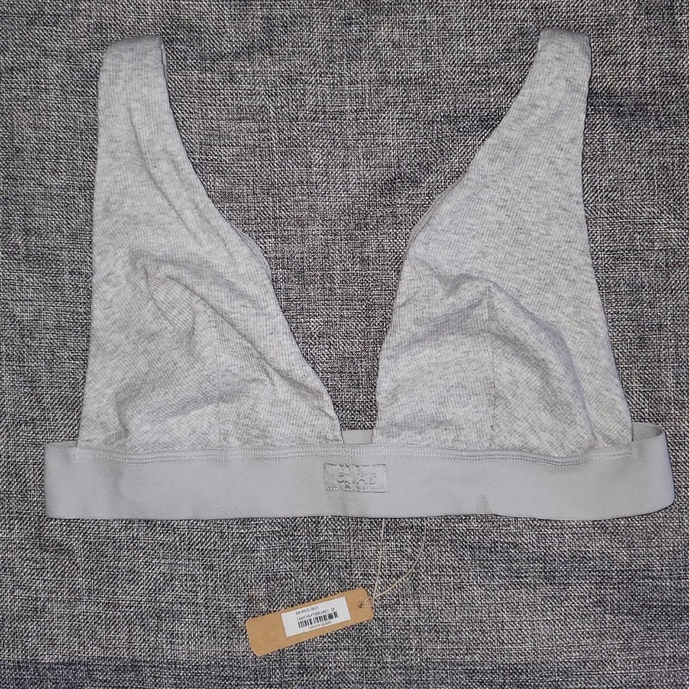 Light Gray Wireless Bralette - Brand Unspecified